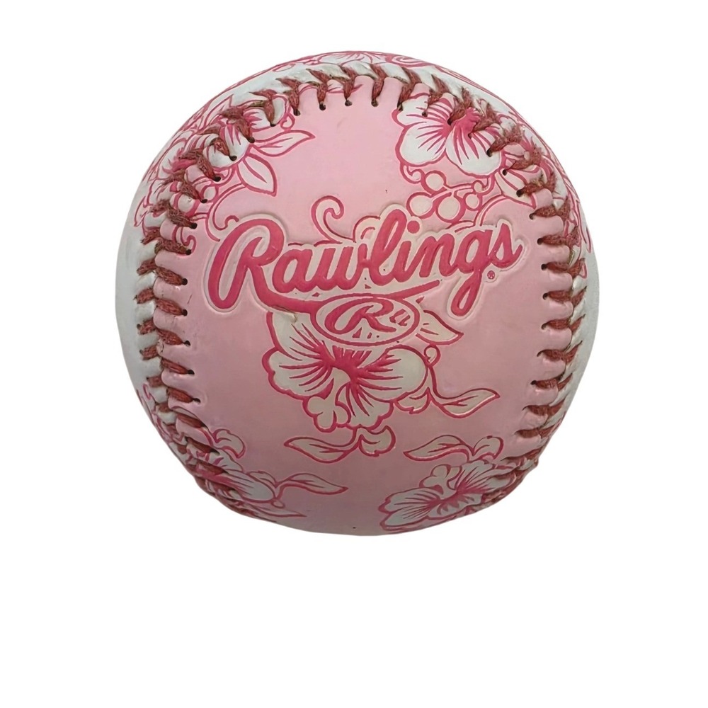Rawlings Myrtle Beach Pelicans Pink Floral Hibiscus Minor League Baseball MiLB